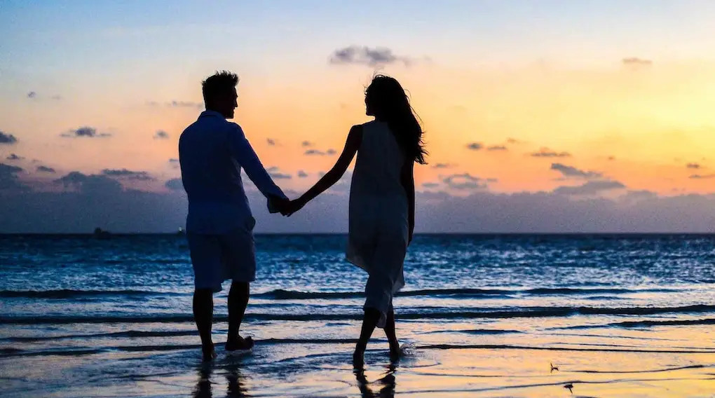 Couple sur la plage